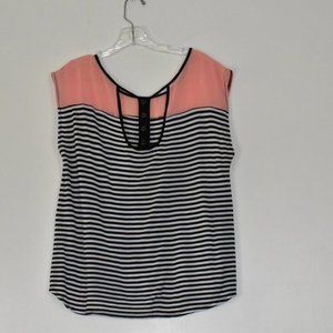 Almost Pink Sleeveless Summer Top Size L